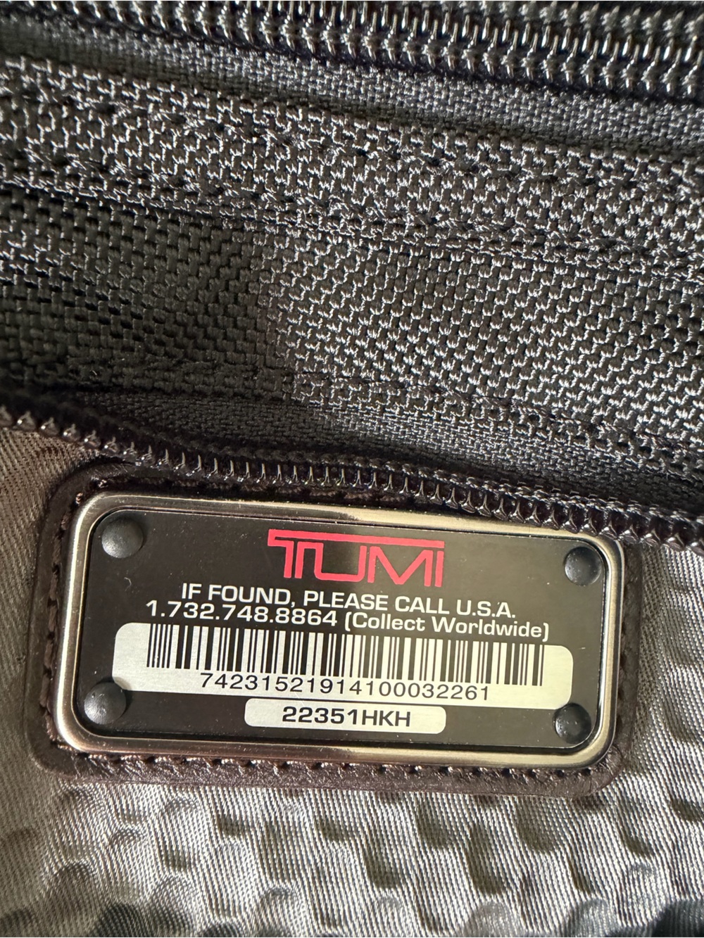 Tumi Black and Brown Men's Convertible Duffel - Picture 5 of 5